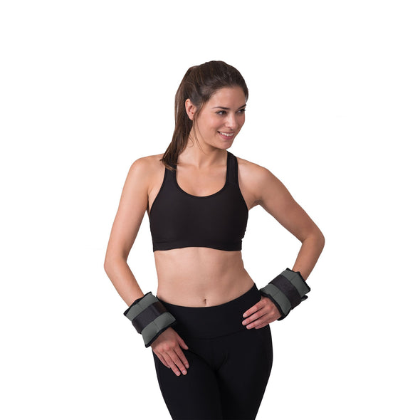4 Lb Ankle Wrist Weights – Grey/Black