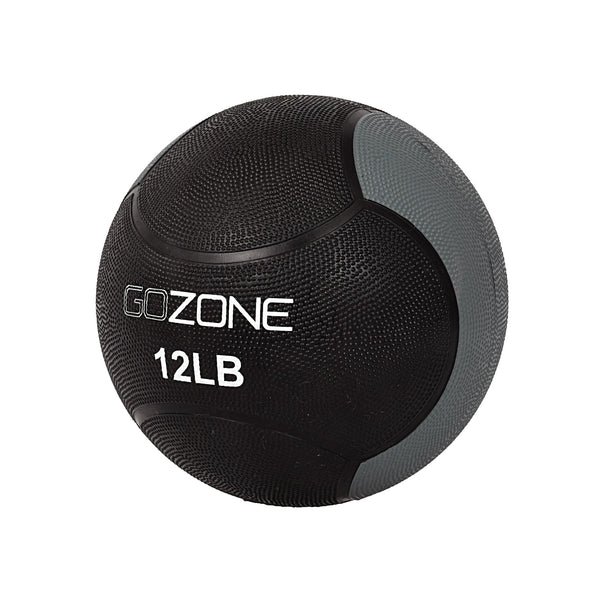 12 Lb Medicine Ball – Black/Grey