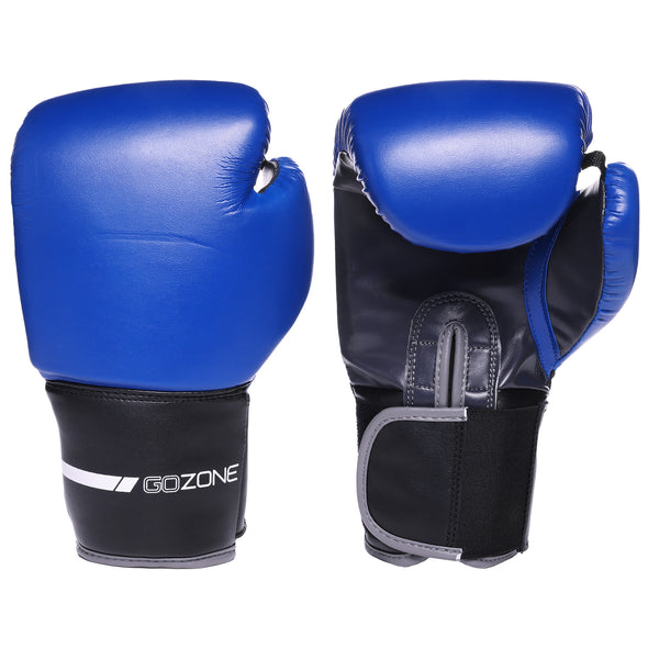 8oz Youth Pro-Style Boxing Gloves – Blue/Black