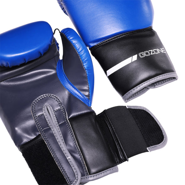 8oz Youth Pro-Style Boxing Gloves – Blue/Black