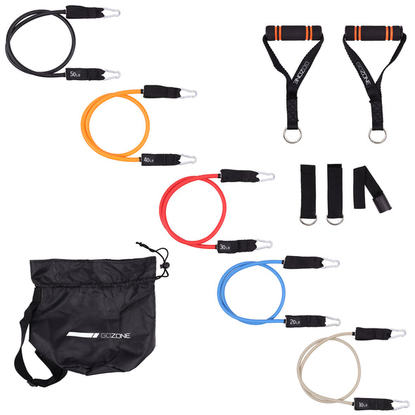 All-In-One Resistance Band Set – Multi-Color