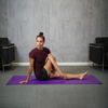 3mm PVC Solid Yoga Mat – 24” x 68" - Purple