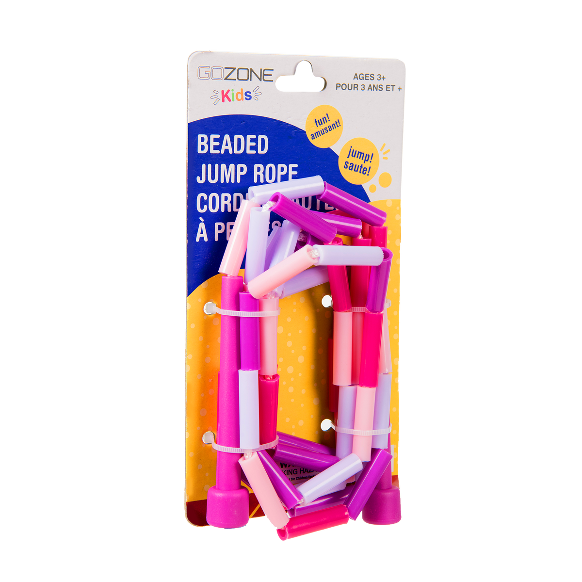 Beaded Jump Rope – Purple/Pink – GoZoneUSA