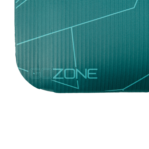 10mm Line Geo Printed Exercise Mat - Teal Combo
