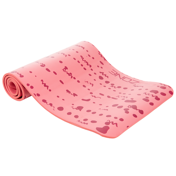 10mm Printed Exercise Mat - Pink Combo